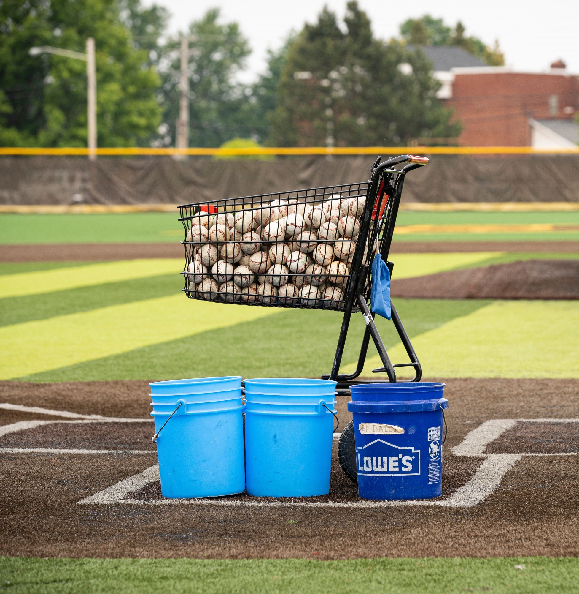 Baseballs in cart cropped